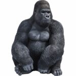Deco Figurine Monkey Gorilla Side XL Black 76cm
