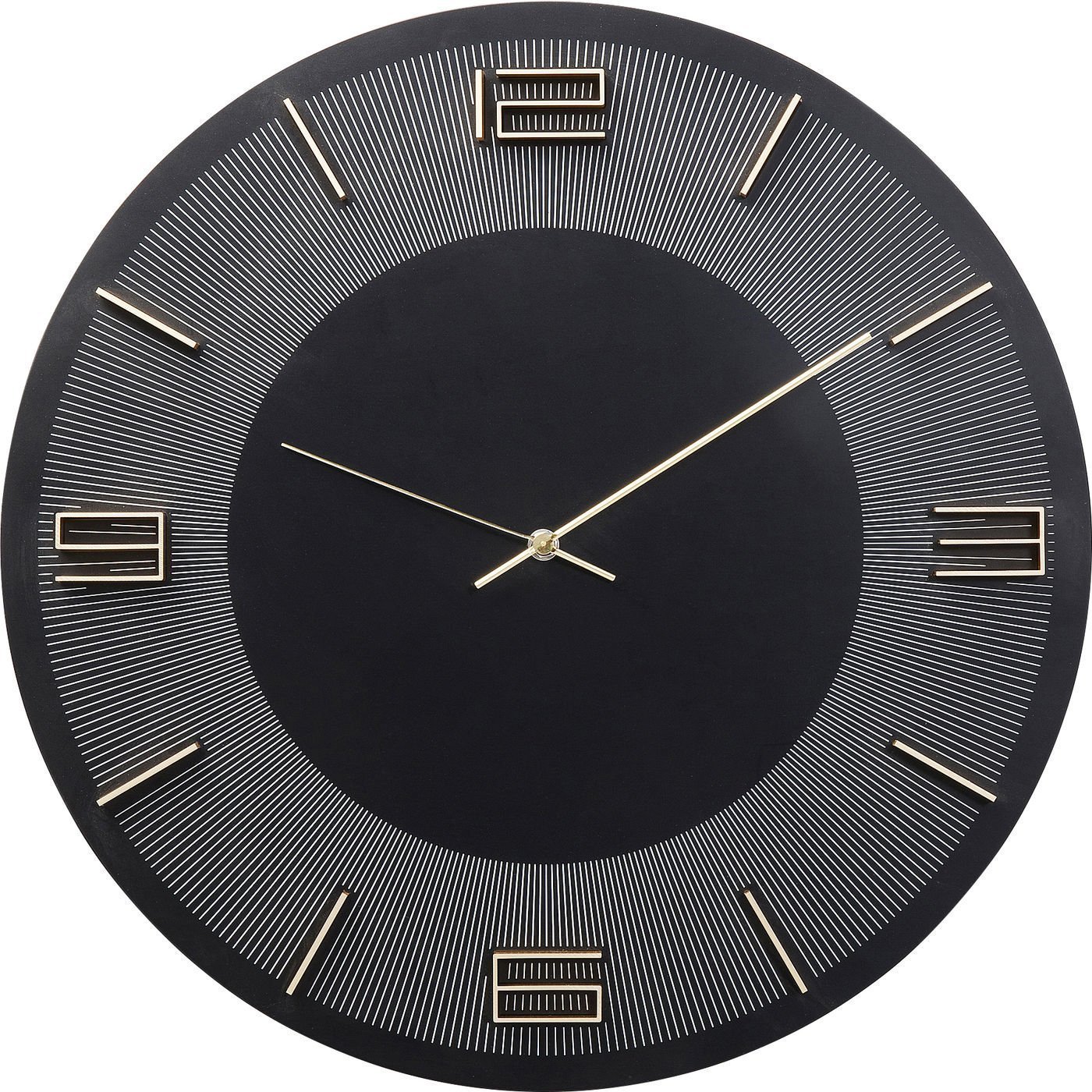 KARE-52053-1400x1400 Wall Clock Leonardo Black/Gold Ø49cm - Image 1