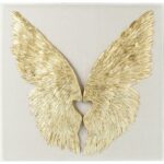 Object Picture Wings Gold White 120x120cm