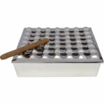 Ashtray Soho Square Silver 25x25cm