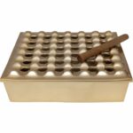 Ashtray Soho Square Brass 25x25cm
