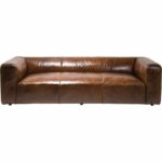 Sofa Cubetto Leather 3-Seater Brown 260cm