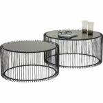 Coffee Table Wire Black (2/Set)