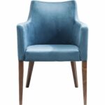 Chair with Armrest Mode Velvet Petrol