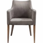 Chair with Armrest Mode Velvet Grey