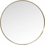 Wall Mirror Curve Brass Ø100cm