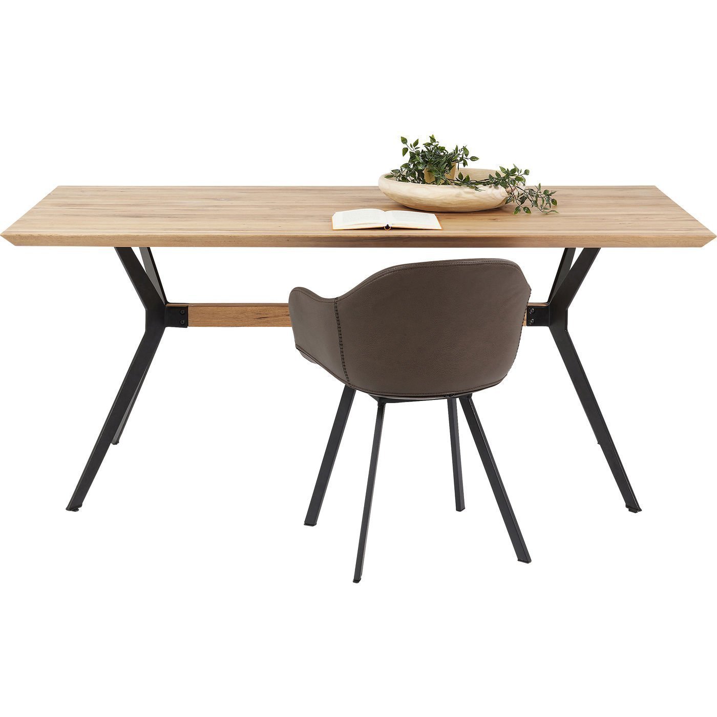 KARE-83160-1400x1400 Table Downtown Oak 180x90cm - Image 1