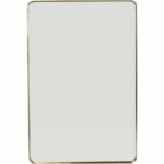 Wall Mirror Curve Brass 80x120cm