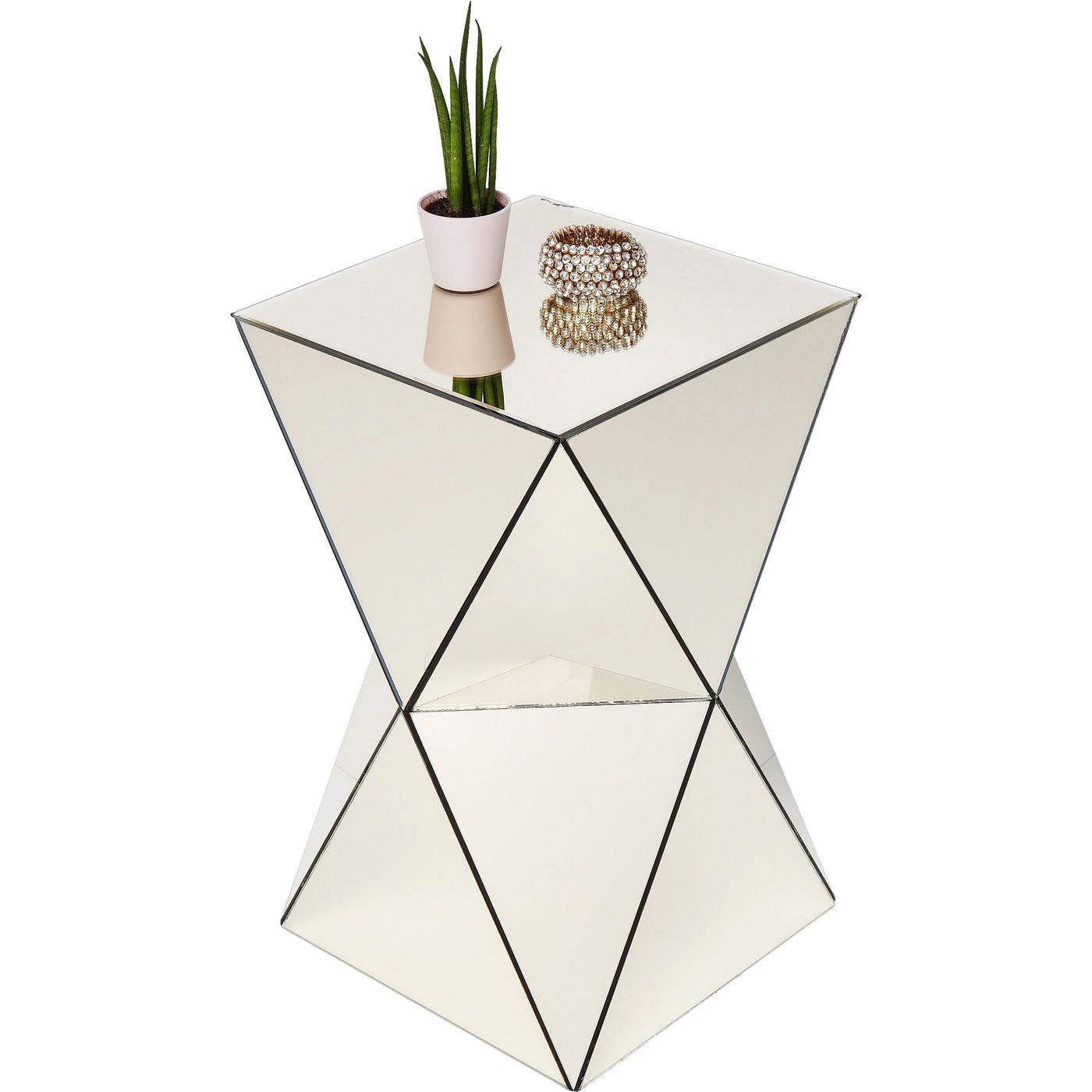 KARE-84156-1400x1400 Side Table Luxury Triangle Pearl 32x32cm - Image 1