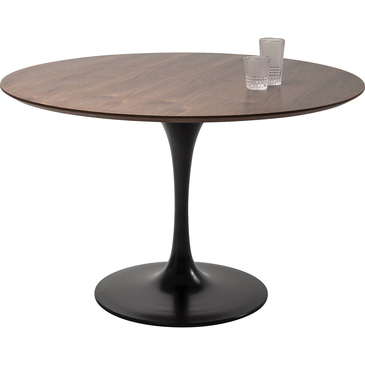KARE-84403-1400x1400 Table Invitation Set Walnut Black Ø120cm - Image 1