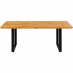 Table Symphony Oak Black 180x90