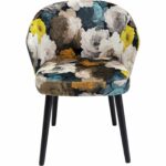 Chair with Armrest Peony Flower Yellow