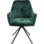 Swivel Chair with Armrest Mila Green