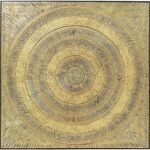 Object Picture Art Circle Gold 120x120cm
