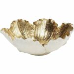 Deco Bowl Flower Bloom Cream Gold Ø20cm