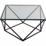 Coffee Table Cristallo Black 80x80cm