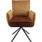 Swivel Chair with Armrest Chelsea Brown