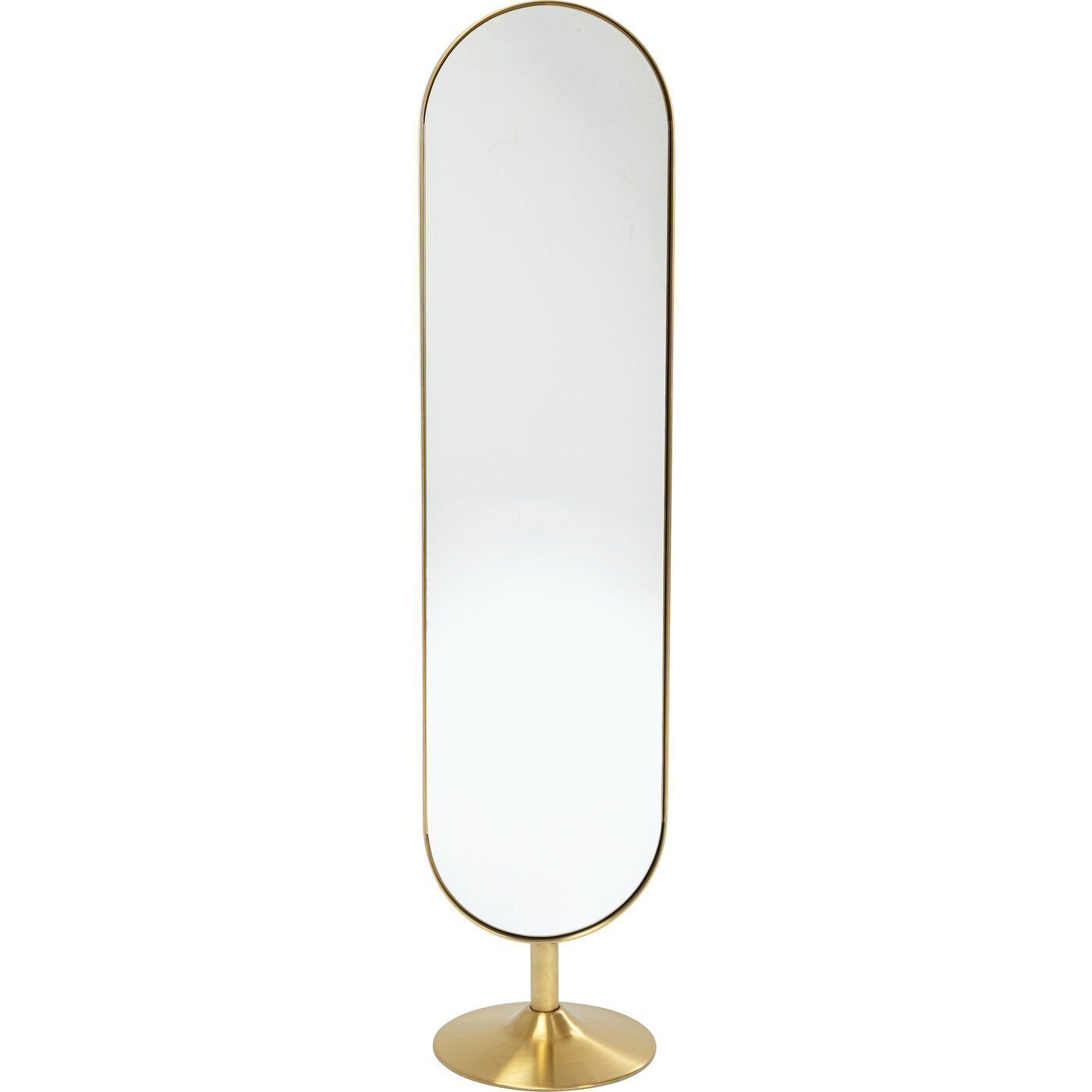 KARE-85924-1400x1400 Floor Mirror Curve MO Brass 38x172cm - Image 1