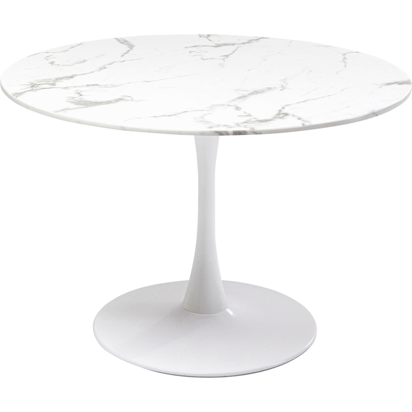 KARE-86017-1400x1400 Table Veneto Marble White Ø110cm - Image 1
