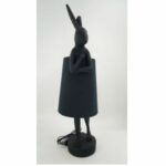 Table Lamp Animal Rabbit Matt Black 68cm