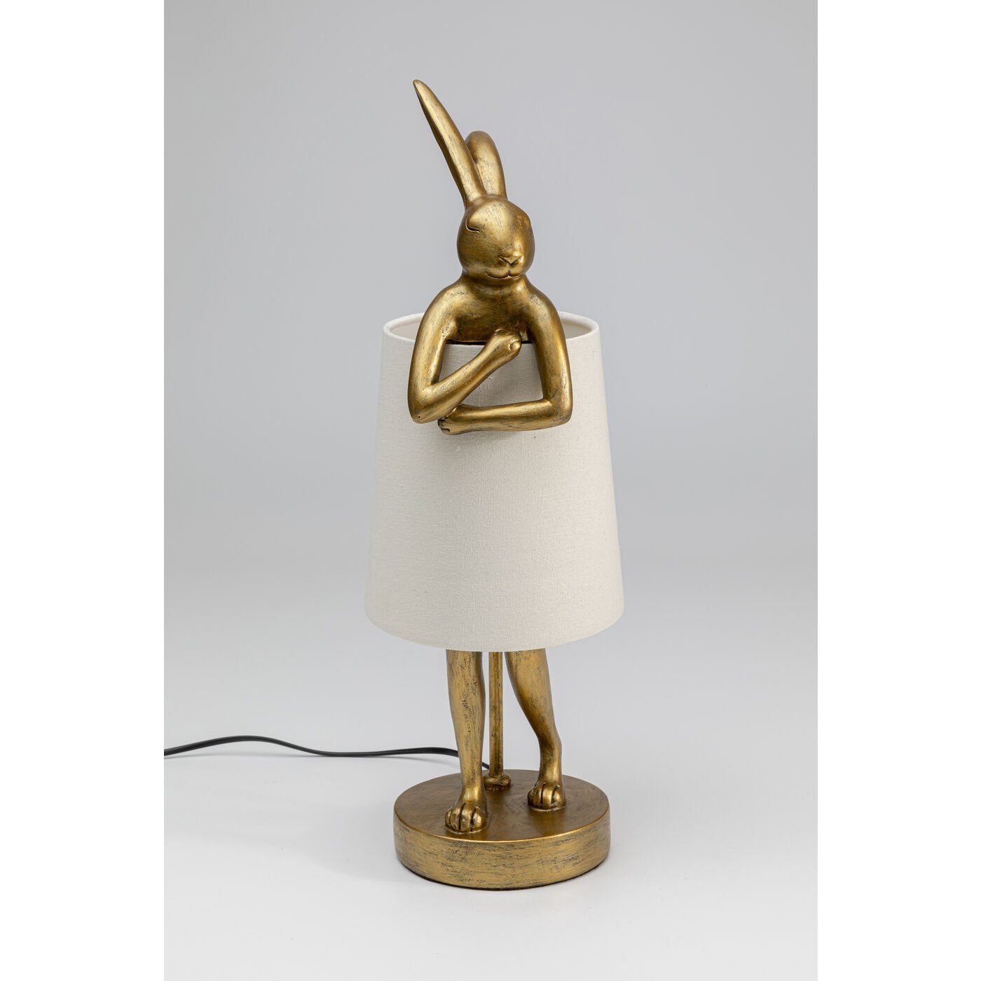 KARE-53474-master-a-1400x1400 Table Lamp Animal Rabbit Gold/White 50cm - Image 1
