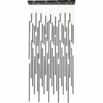 Pendant Lamp Living Vegas Deluxe Black Matt LED