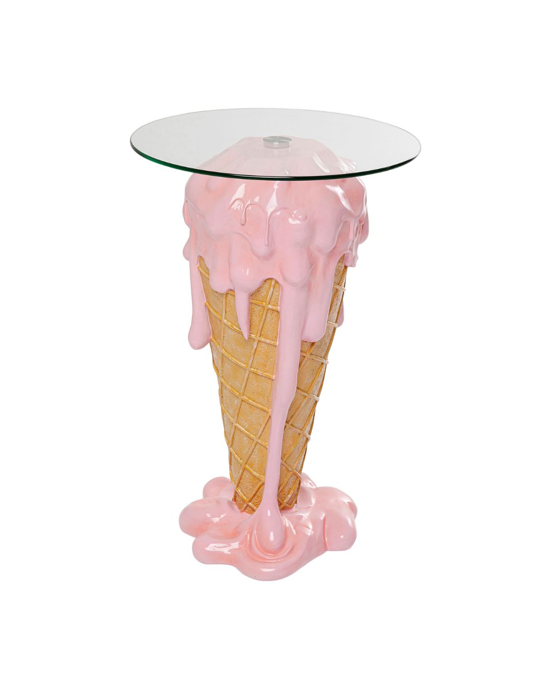 53475 (2) Bistro Table Ice Cream Pink Ø48cm - Image 1