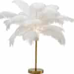 Table Lamp Feather Palm White 60cm