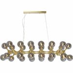 Pendant Lamp Atomic Balls Brass 140cm