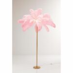 Floor Lamp Feather Palm Pink 165cm