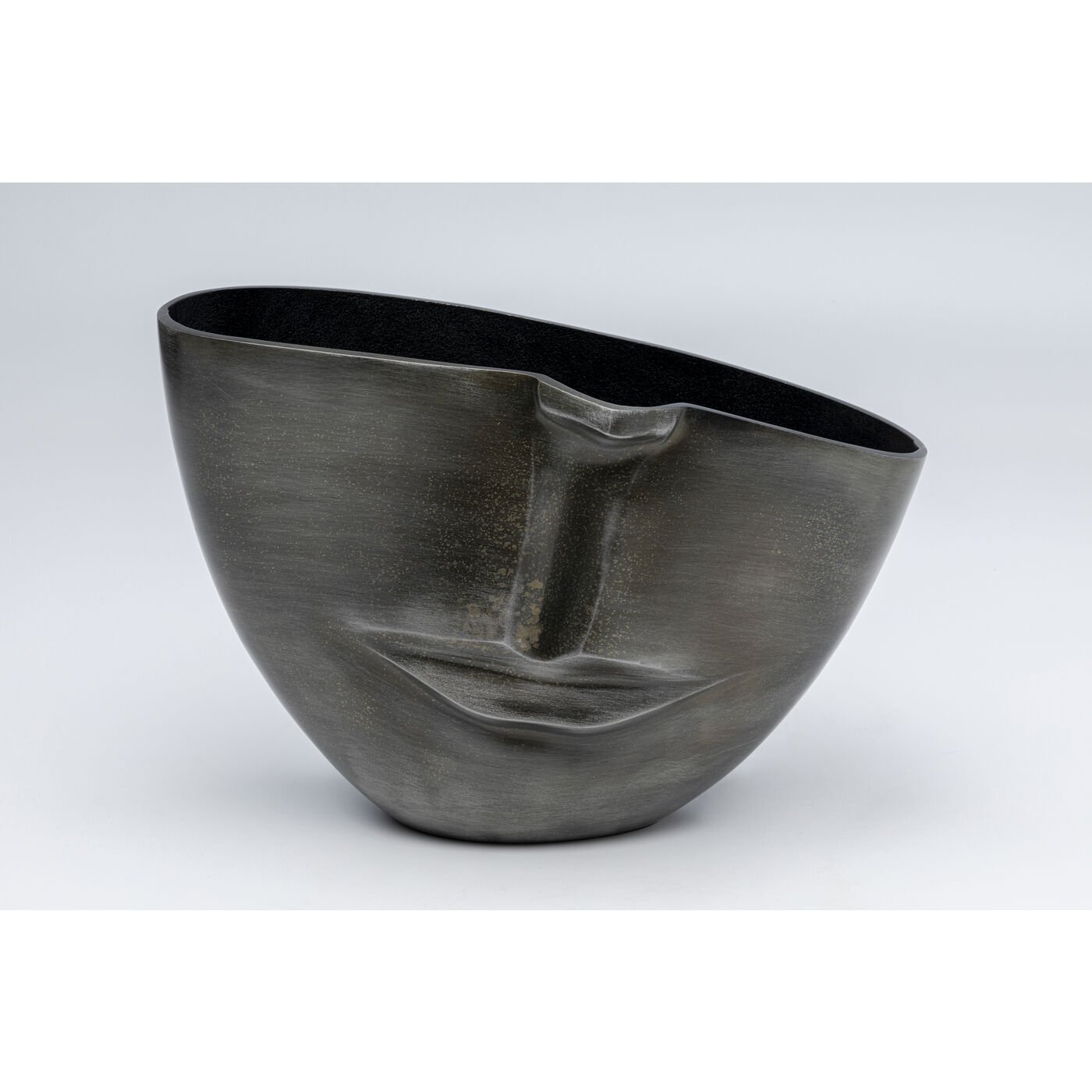 KARE-53914-1400x1400 Vase Half Face Anthracite 31cm - Image 1