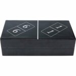 Deco Object Domino Black 24x7cm
