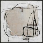 Framed Picture Dust Grey 100x100cm