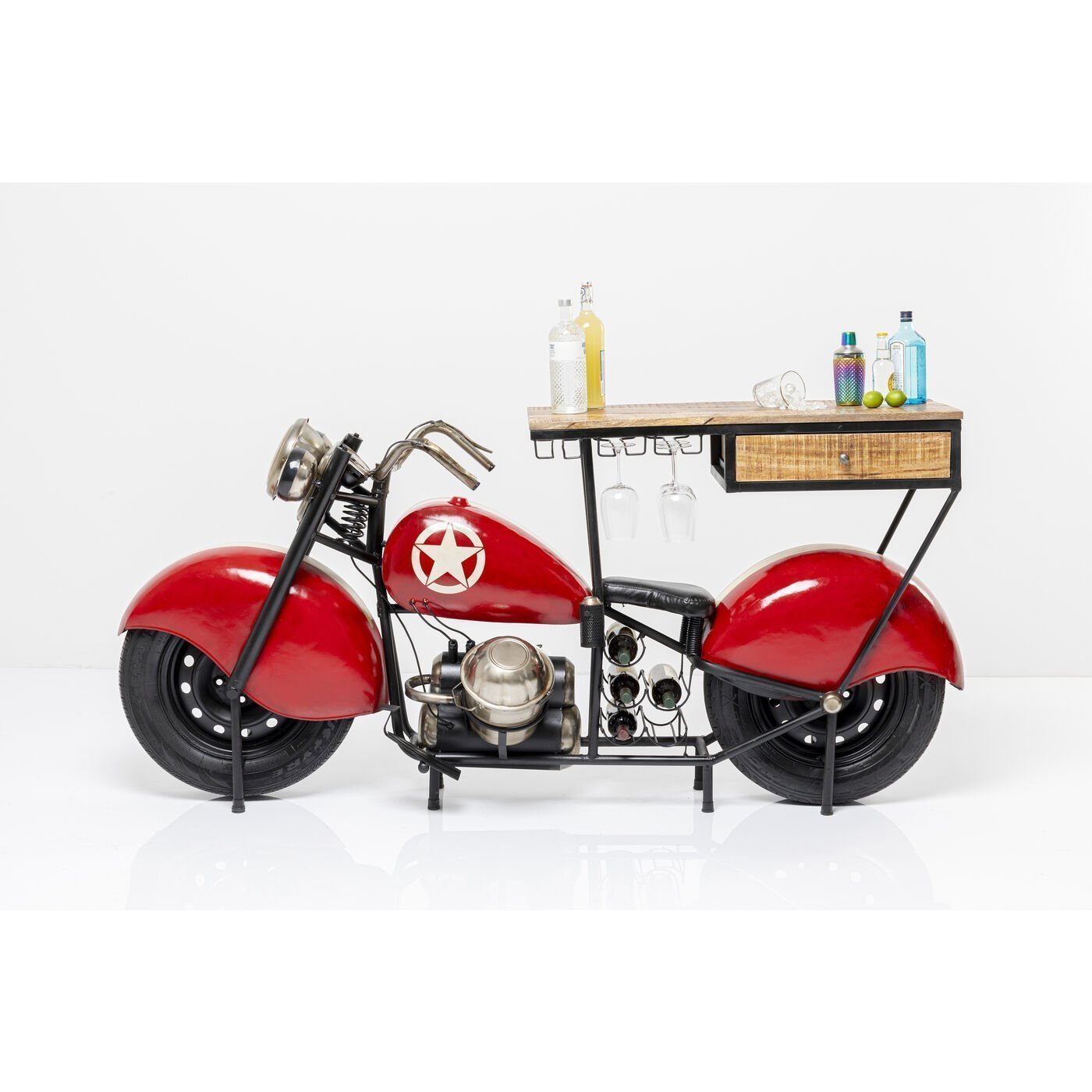 KARE-86709-1400x1400 Bar Motorbike Red - Image 1