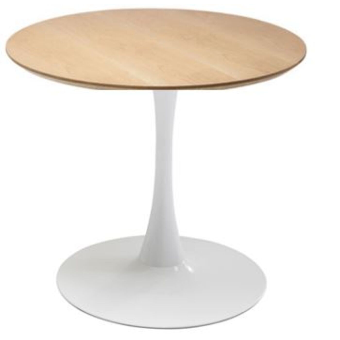 KARE-86794-1400x1400 Table Schickeria Oak White Ø110cm - Image 1