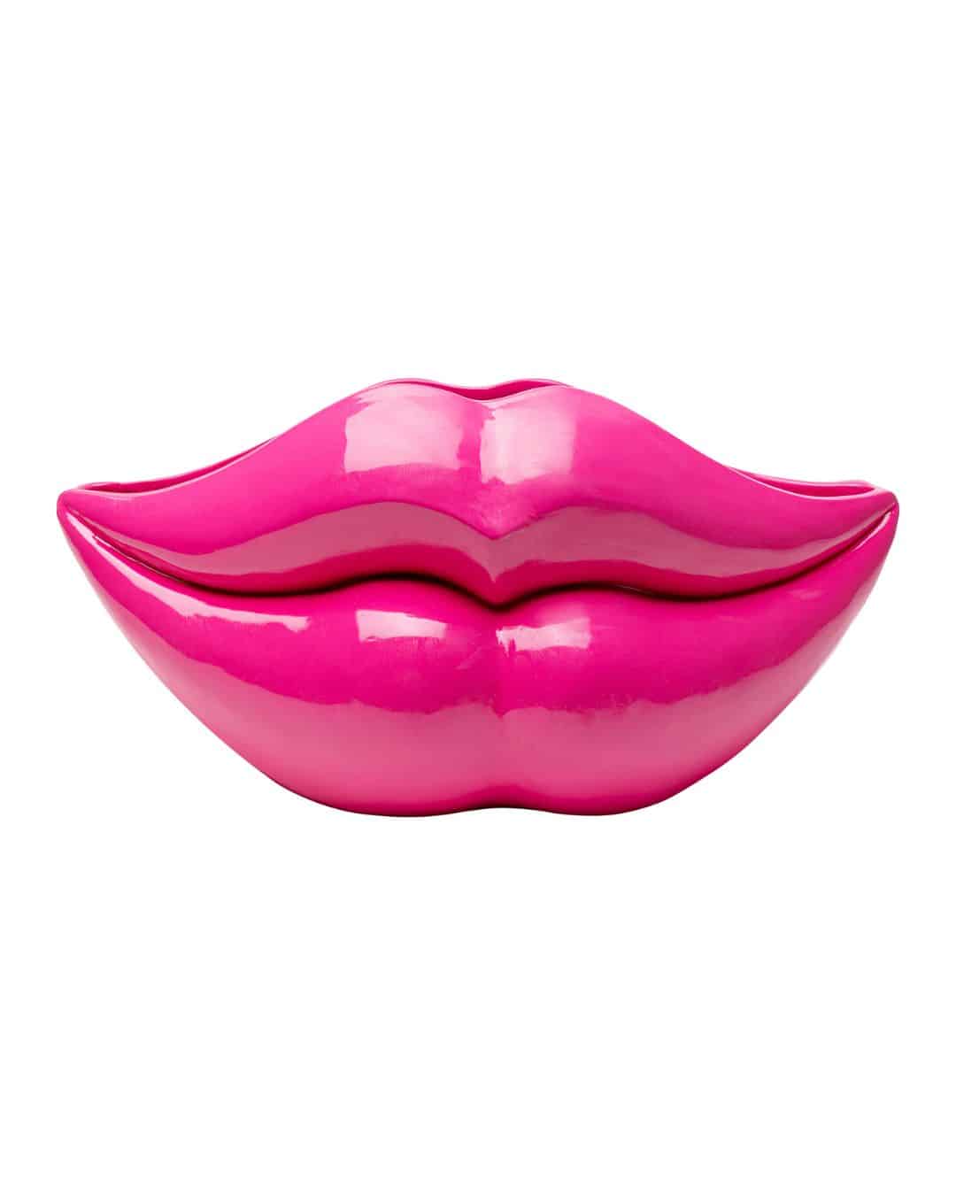 55263 Vase Lips Pink 28cm - Image 1