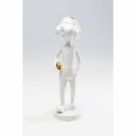 Deco Figurine Ball Girl White 41cm