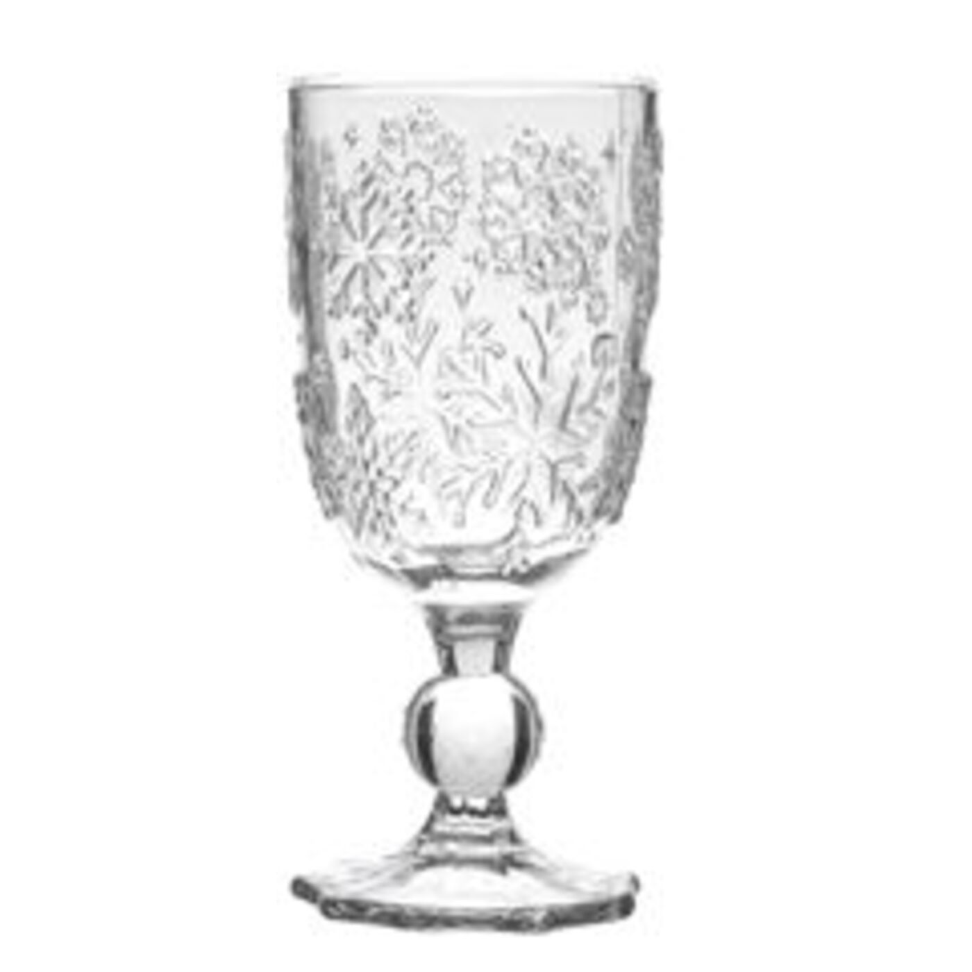 KARE-55639-1400x1400 Wine Glass Ice Flowers Clear - Image 1