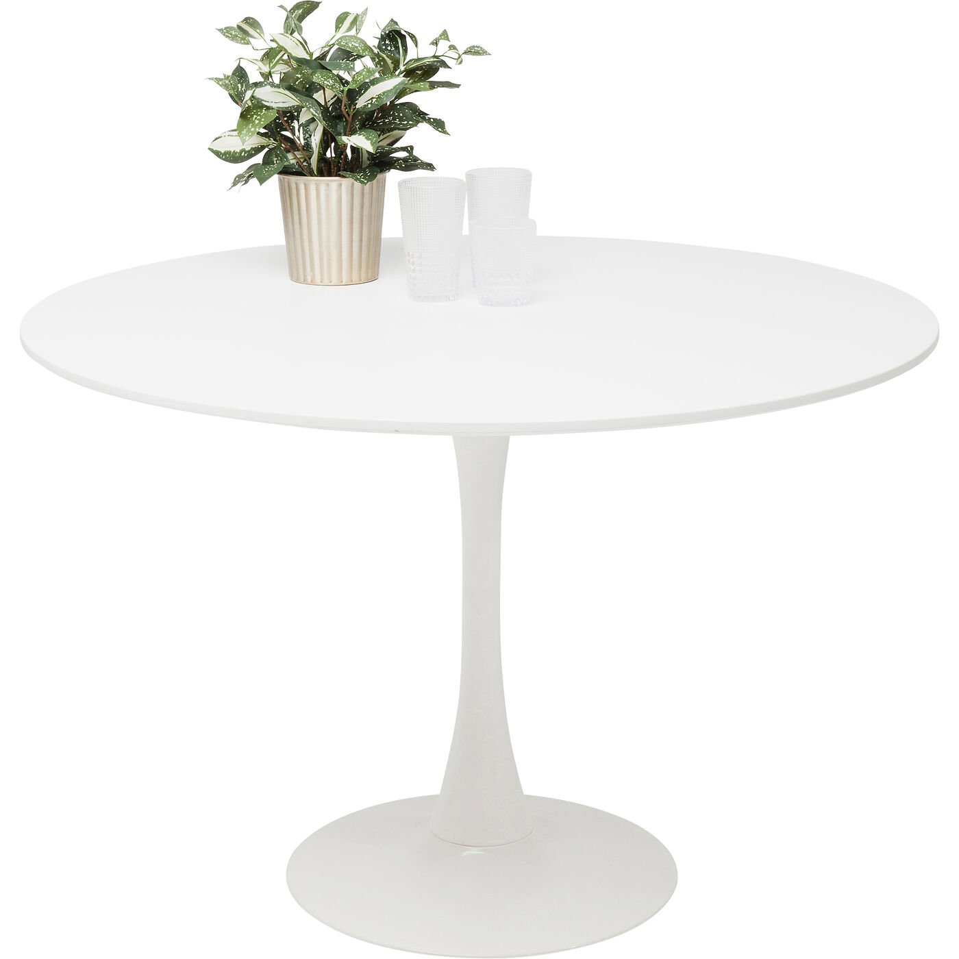 KARE-87053-1400x1400 Table Schickeria White Ø110cm - Image 1