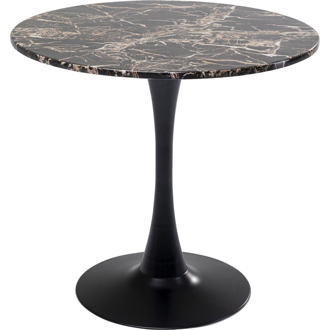 KARE-87058-1400x1400 Table Schickeria Marble Black Ø80cm - Image 1