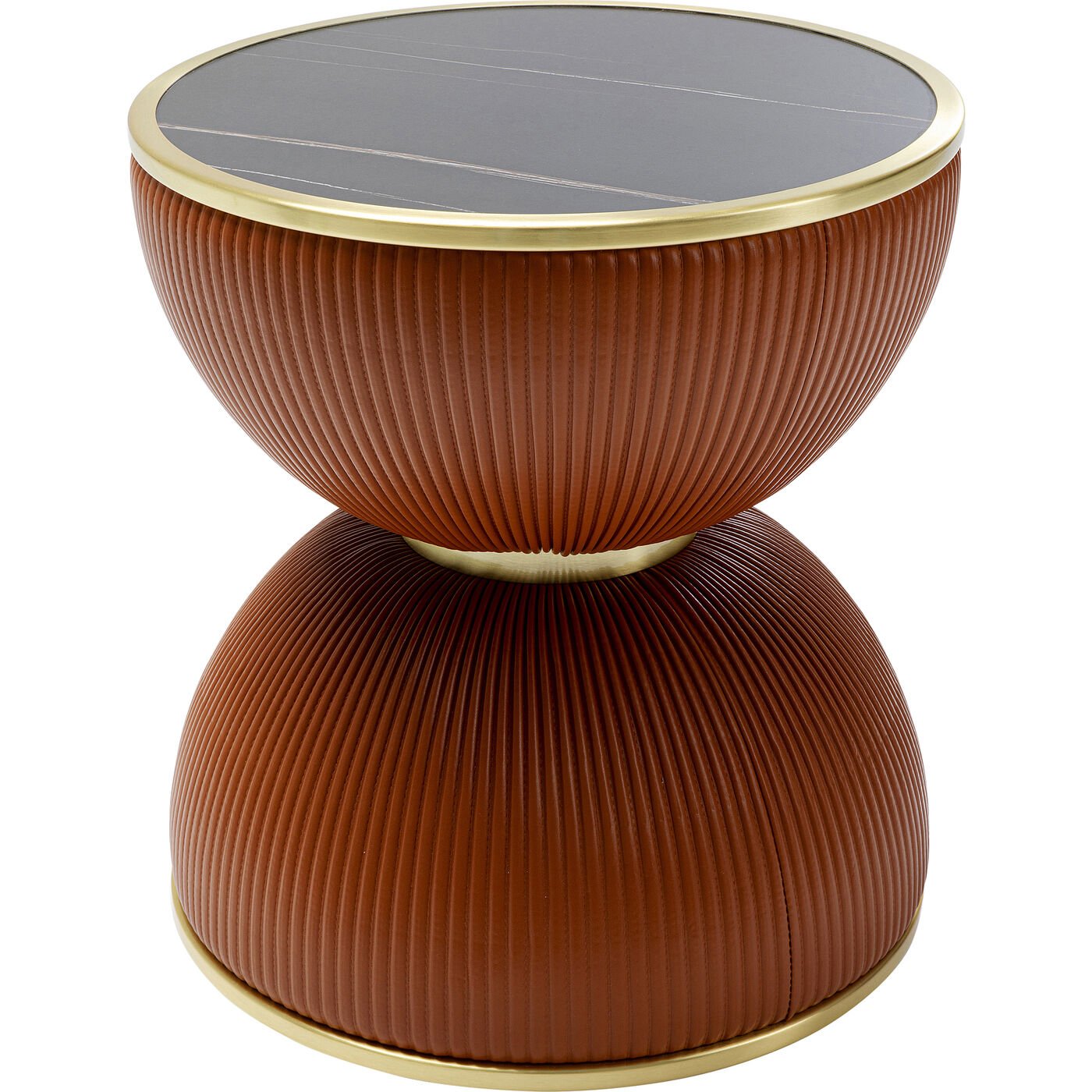 KARE-87131-1400x1400 Side Table Endless Vegas Orange Ø47cm - Image 1