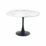 Table Schickeria Marble White Black Ø110cm