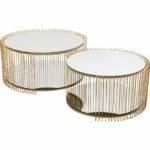Coffee Table Wire Double Brass (2/Set)
