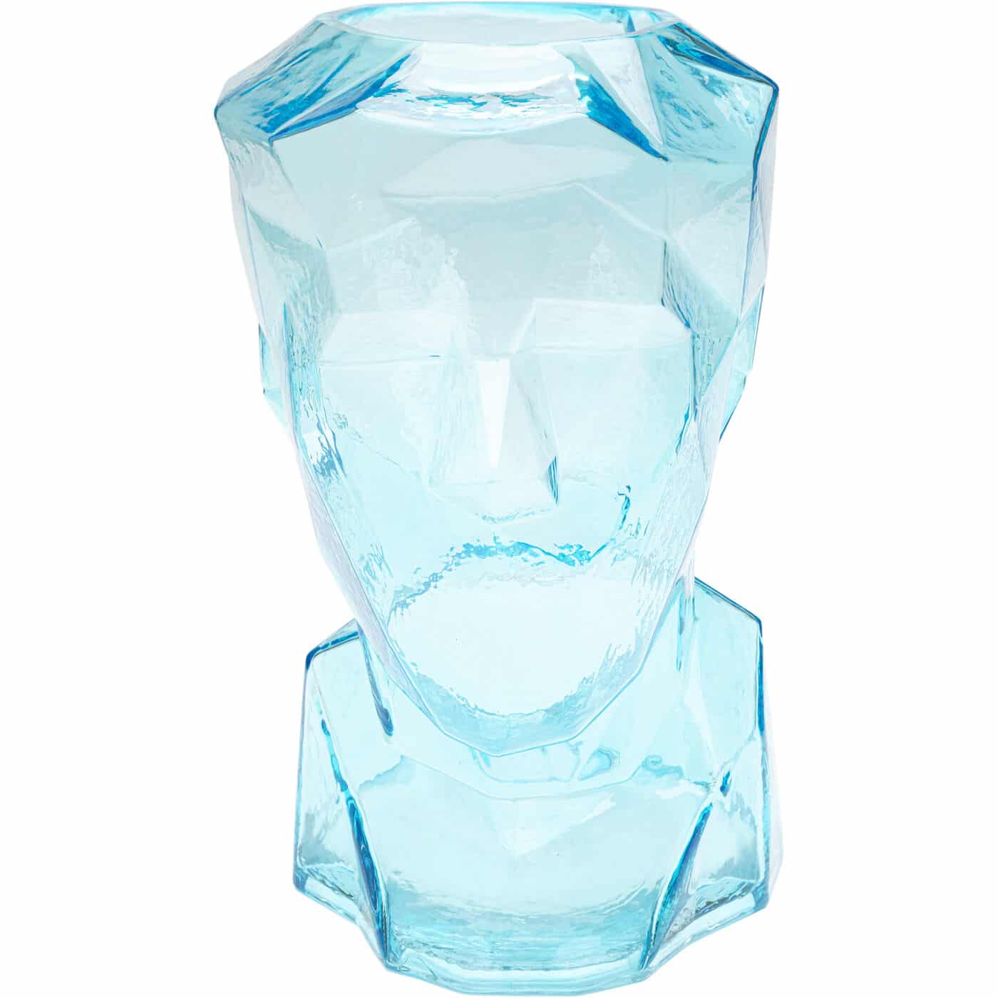 KARE-56404-1400x1400 Vase Prisma Face Light Blue 30cm - Image 1