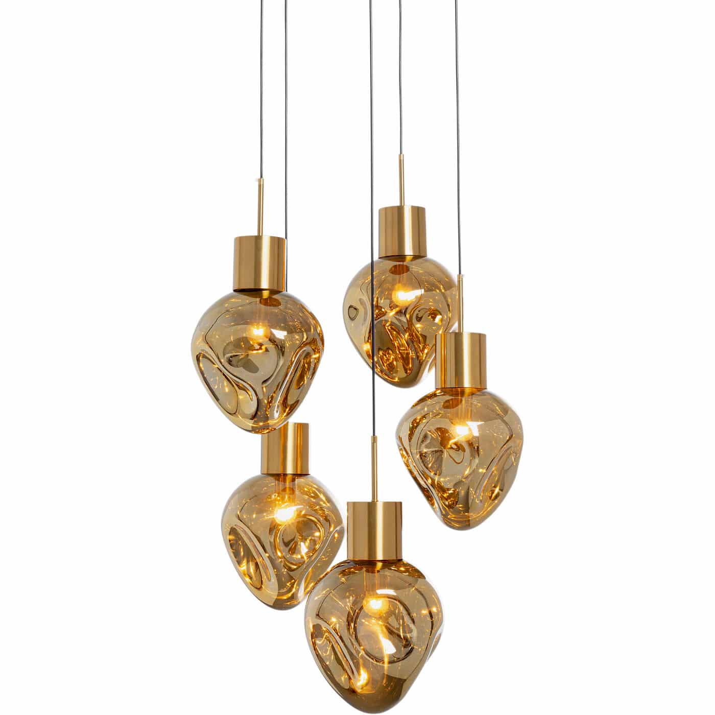 KARE-56426-1400x1400 Pendant Lamp Supernova Amber Cinque Ø50cm - Image 1