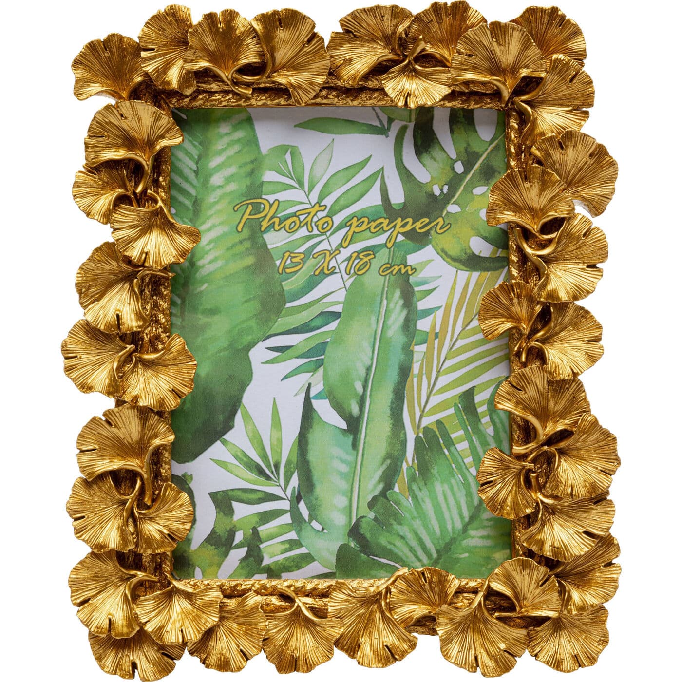 KARE-56503-1400x1400 Picture Frame Ginkgo Leaf Gold 13x18cm - Image 1