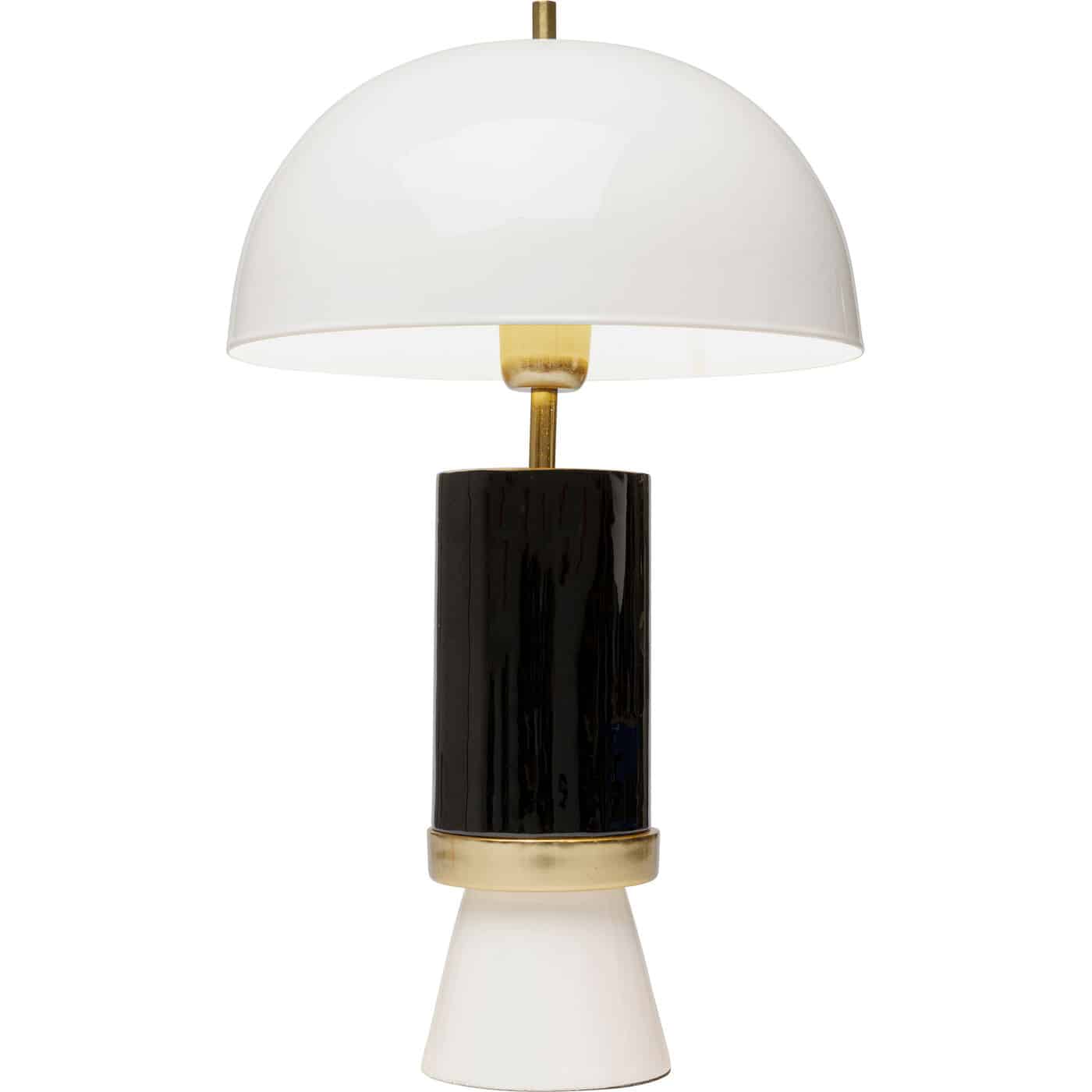 KARE-56522-1400x1400 Table Lamp Josy White Black 51cm - Image 1