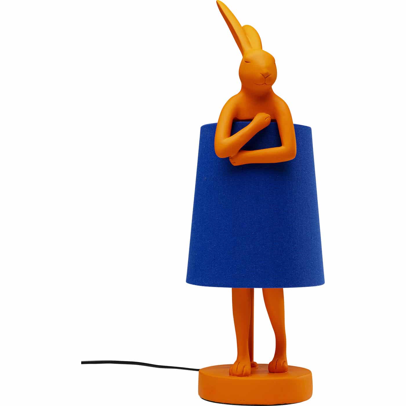 KARE-56661-1400x1400 Table Lamp Animal Rabbit Orange/Blue 50cm - Image 1
