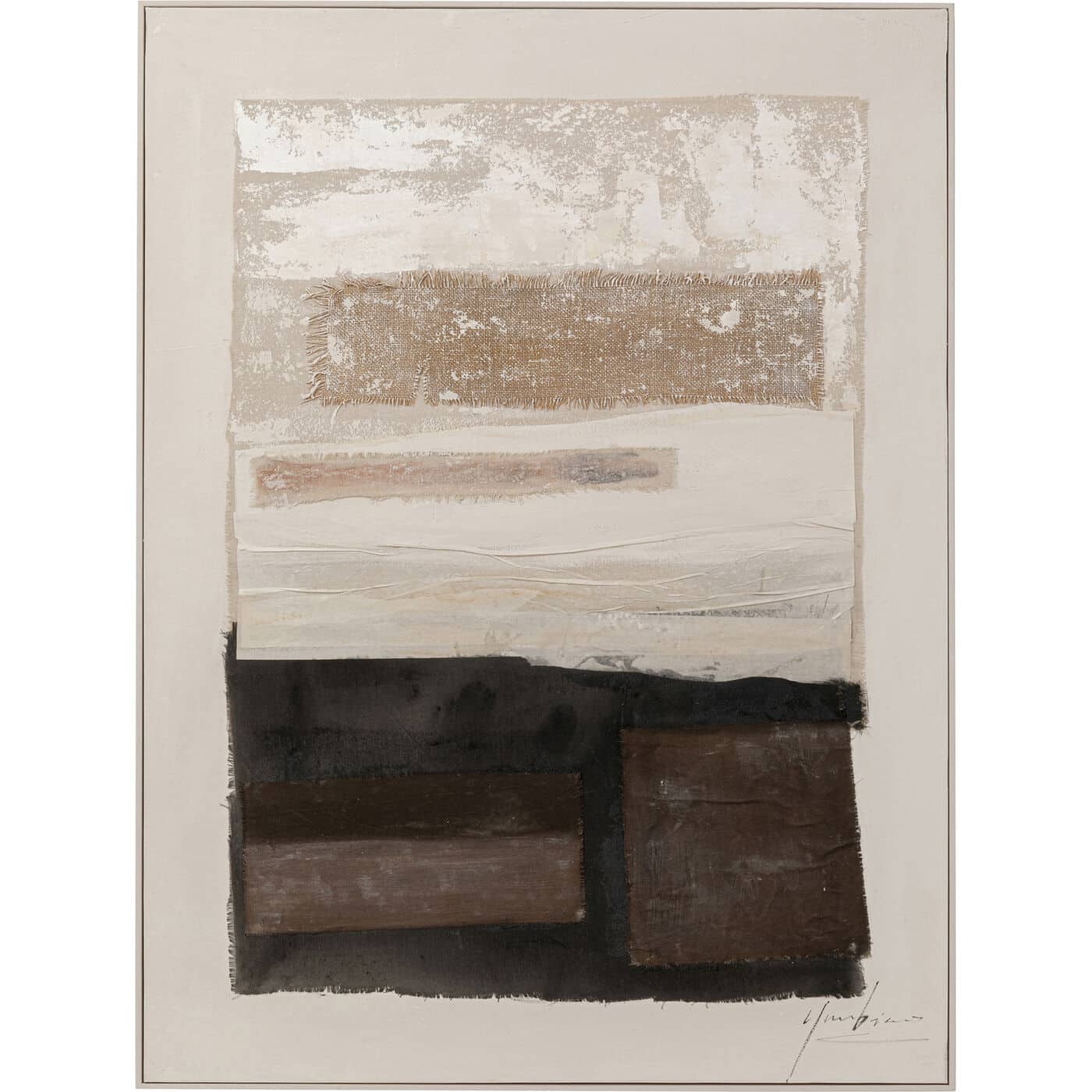 KARE-56783-1400x1400 Framed Picture Lontano Brown 90x120cm - Image 1