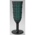 Champagne Glass Tissue Petrol 18cm